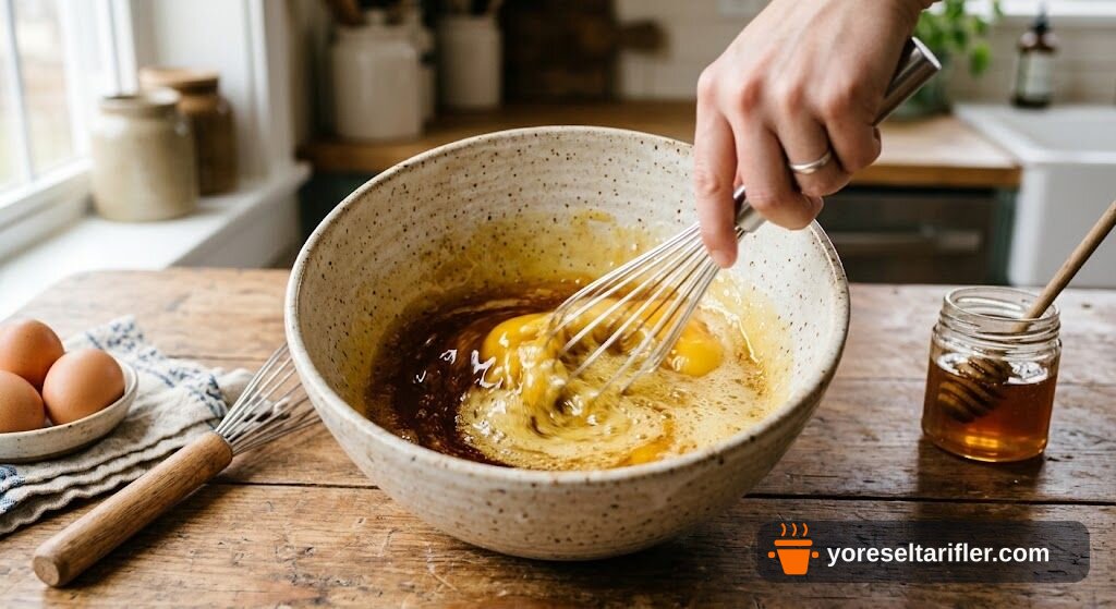 Şekersiz Tam Buğday Pancake Tarifi — Adım 1