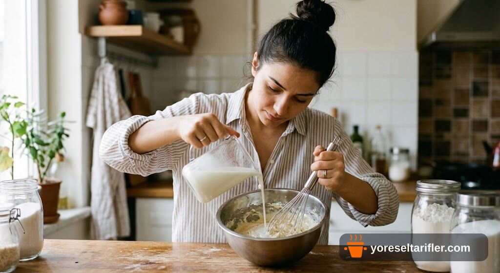 Şekersiz Tam Buğday Pancake Tarifi — Adım 2