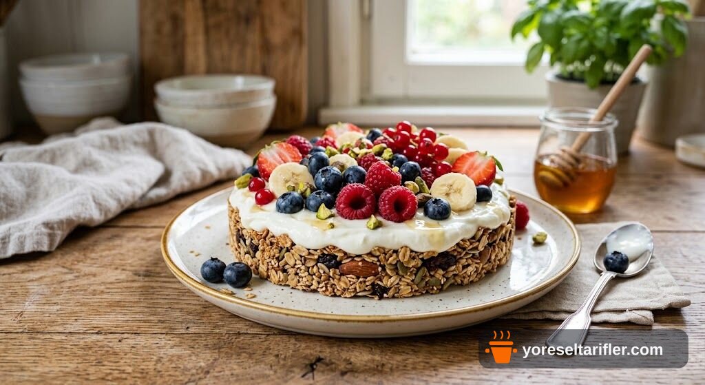 Şekersiz Unsuz Granola Pastası Tarifi — Adım 3
