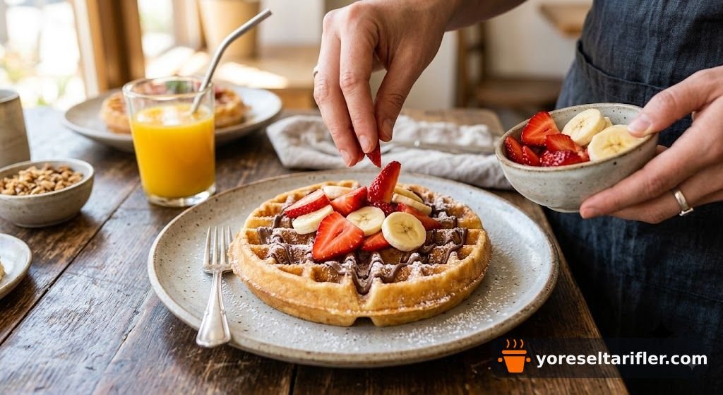 Şekersiz Yulaf Waffle Tarifi — Adım 4