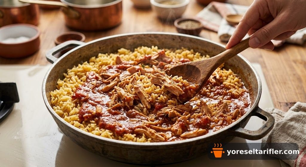 Siirt Tavuklu Büryan Pilavı Tarifi — Adım 3