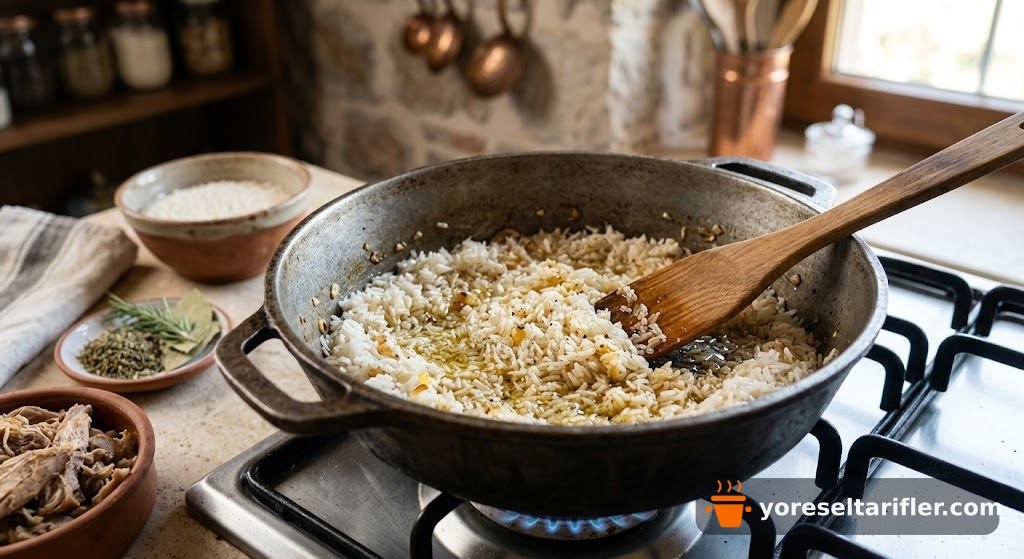 Siirt Tavuklu Büryan Pilavı Tarifi — Adım 4