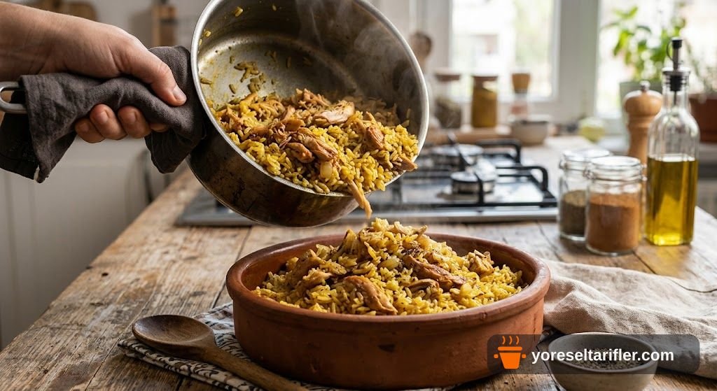 Siirt Tavuklu Büryan Pilavı Tarifi — Adım 5
