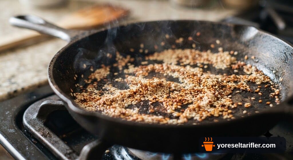 Simitin Sıcaklığıyla İçine Yükselen Susam Tarifi — Adım 3