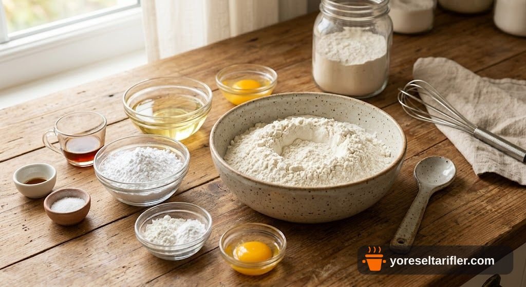 Sıvı Yağlı Kıyır Kıyır Un Kurabiyesi Tarifi — Adım 1