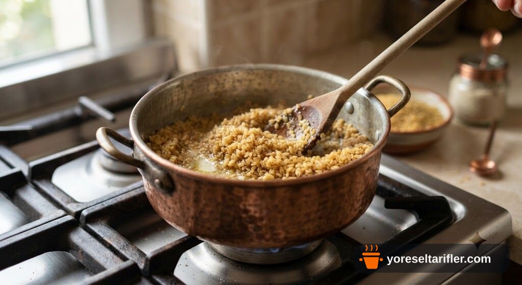Siyez Bulguru Pilavı Tarifi — Adım 3