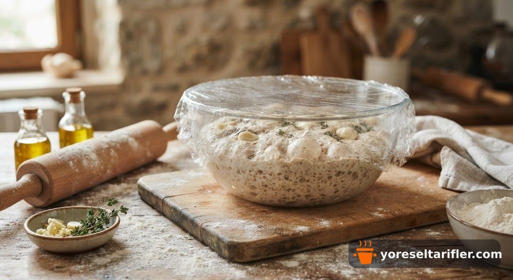 Siyez Unlu Sarımsaklı Kekikli Ekmek Tarifi — Adım 2