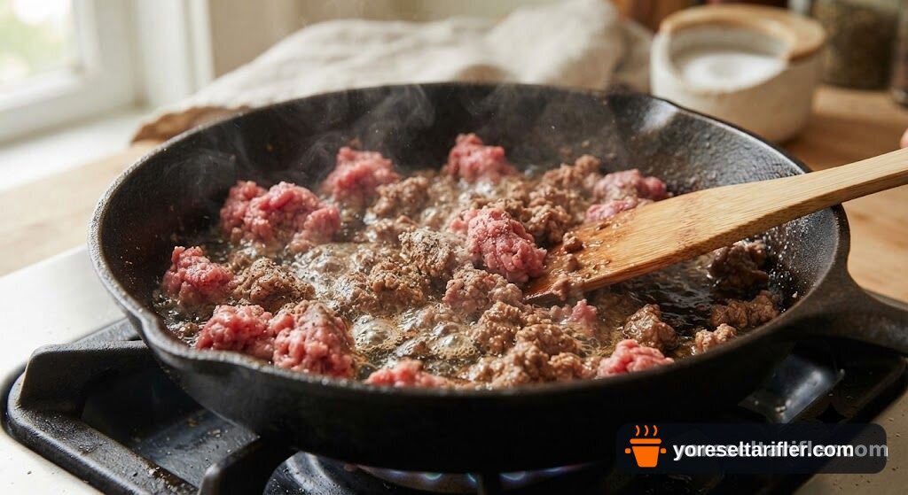 Sloppy Joe Hamburger Tarifi — Adım 2
