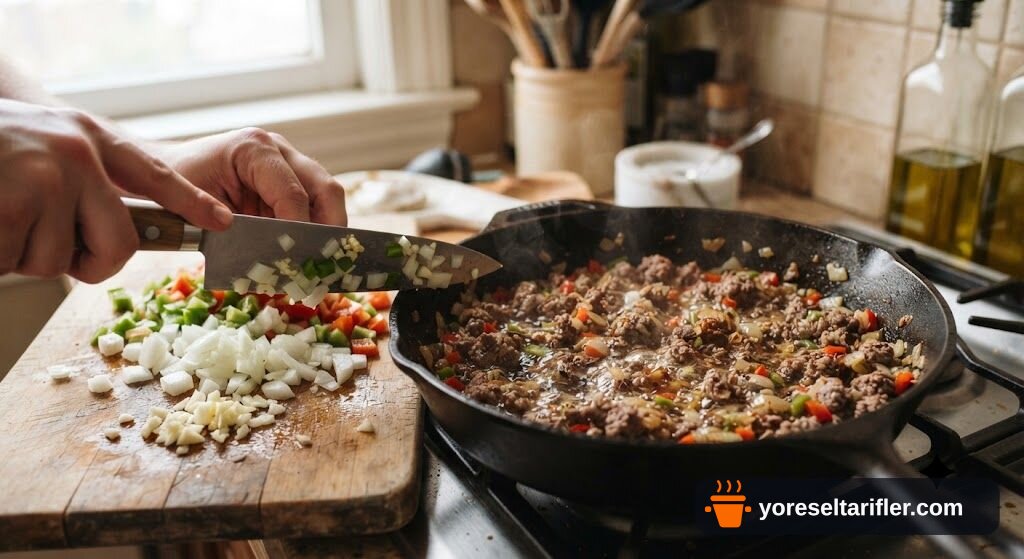 Sloppy Joe Hamburger Tarifi — Adım 3
