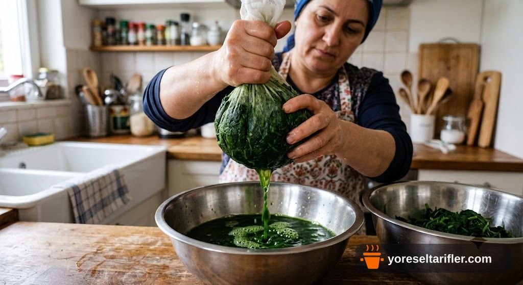 Sodalı Ispanaklı Gül Böreği Börek Tarifi — Adım 2