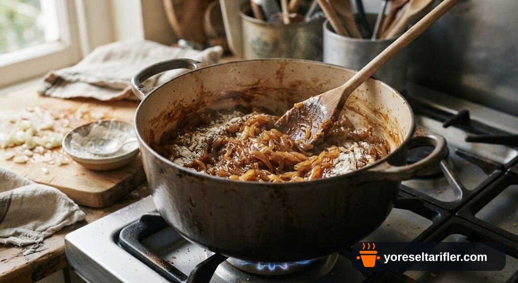 Soğan Çorbası Tarifi — Adım 3