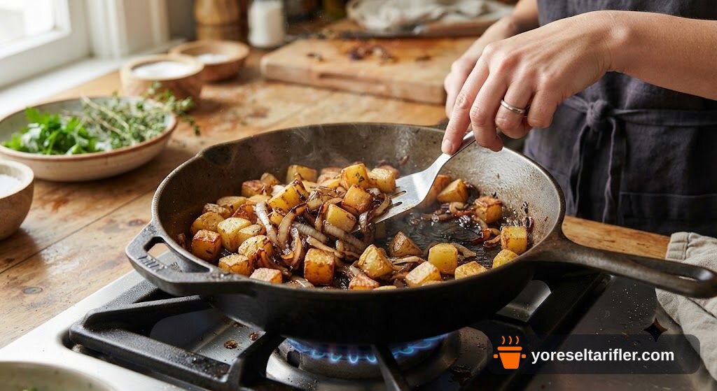 Soğanlı Patates Kavurması Tarifi — Adım 3