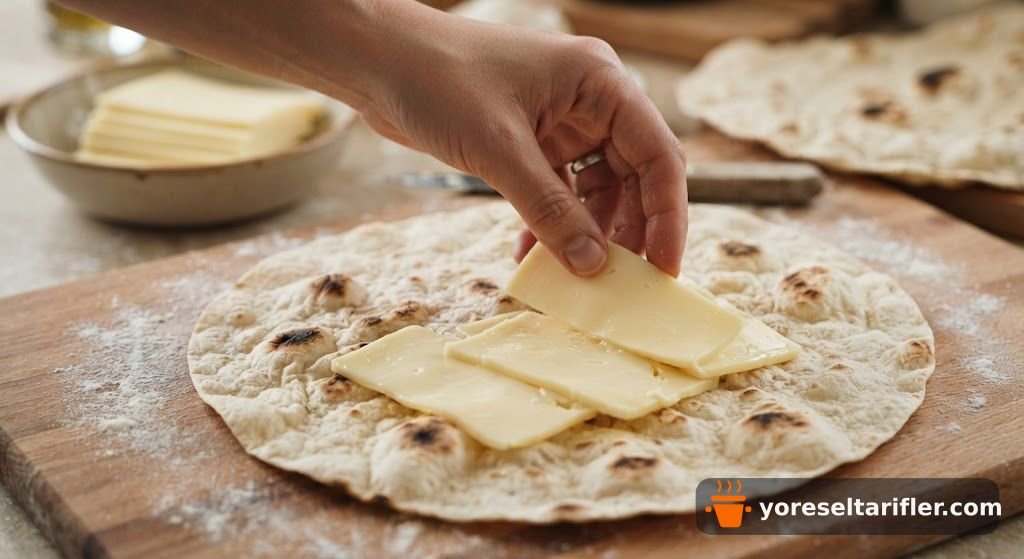 Soslu Tavuk Lavaş Wrap Tarifi — Adım 3