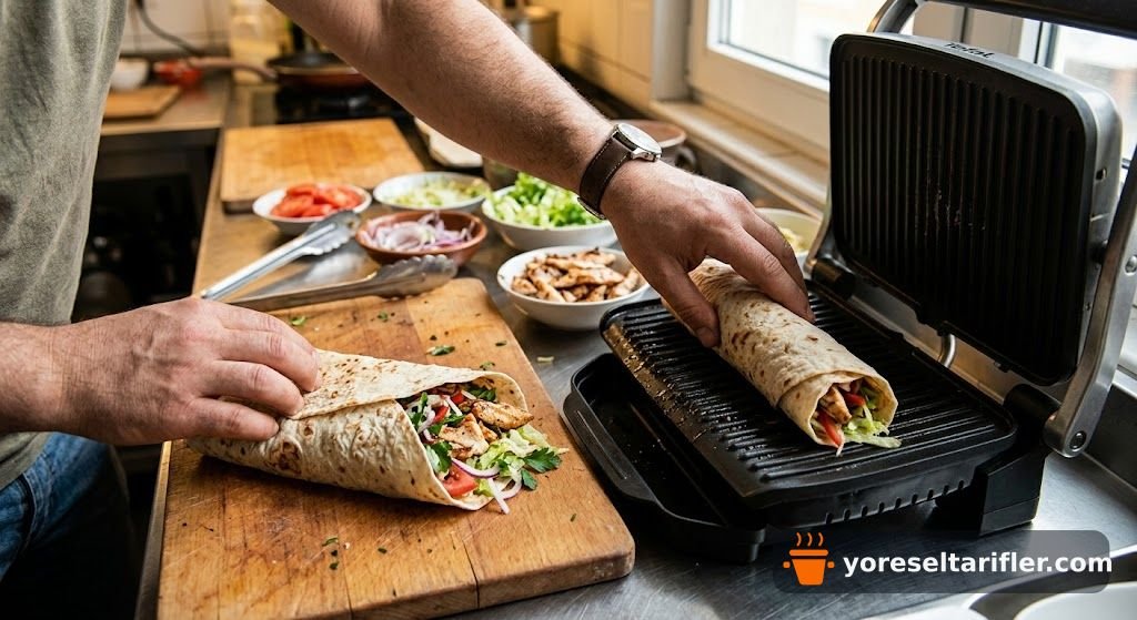 Soslu Tavuk Lavaş Wrap Tarifi — Adım 4