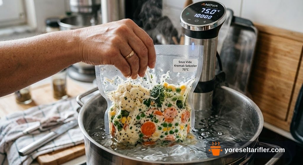 Sous Vide Kabak ve Ispanaklı Dondurma Tarifi — Adım 2