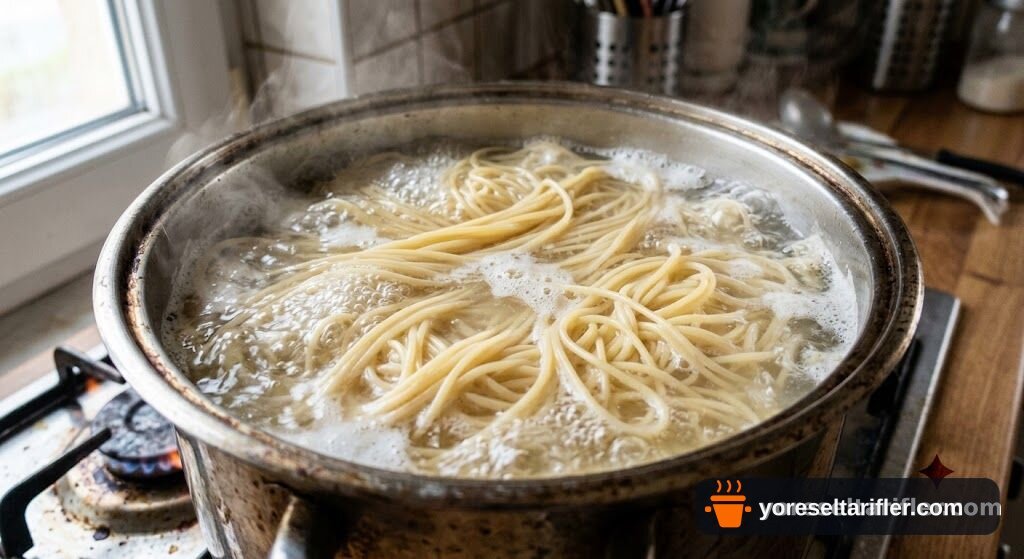 Spagetti Carbonara Kek Tarifi — Adım 1