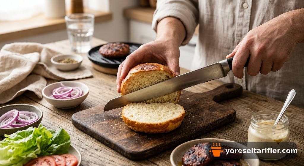 Sucuk Köfteli Burger Tarifi — Adım 9