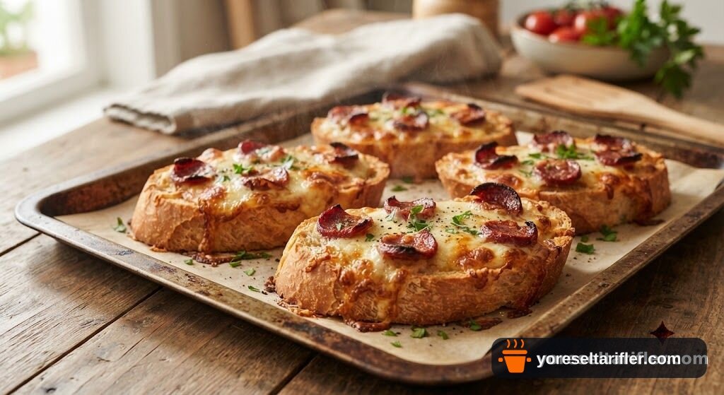Sucuklu Kaşarlı Kahvaltılık Ekmek Tarifi — Adım 5