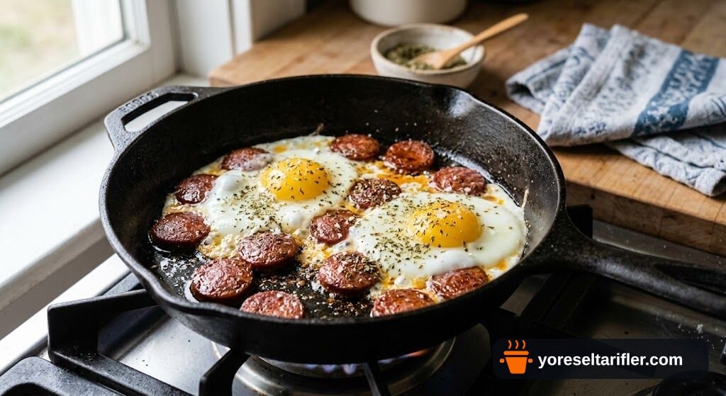 Sucuklu Yumurta Tarifi — Adım 4