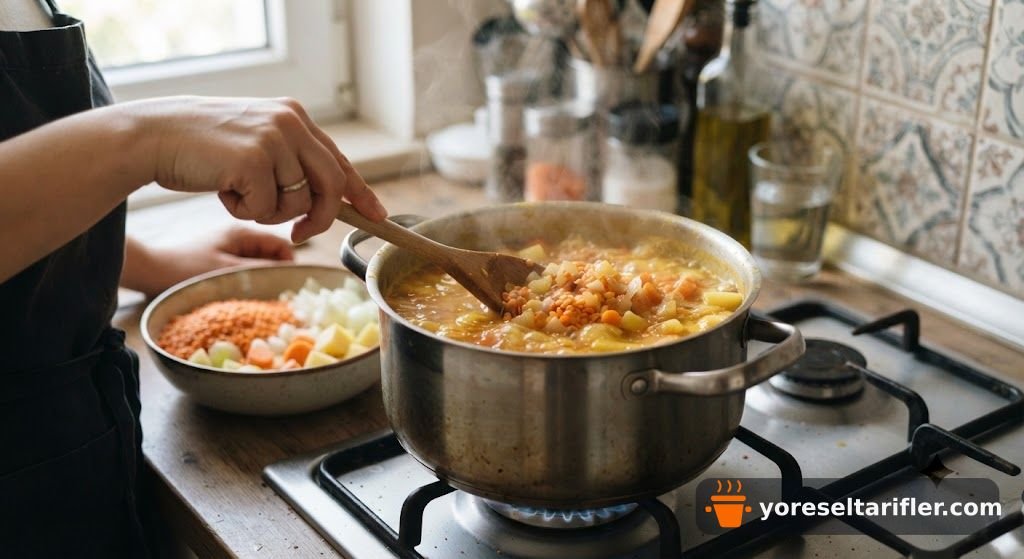 Süleymaniye Mercimek Köfteli Çorbası Tarifi — Adım 4