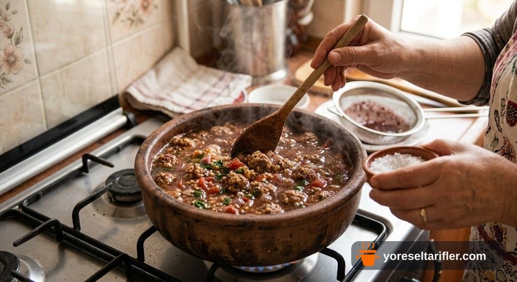 Sumaklı Ekşili Tirşik Köfte Tarifi — Adım 8