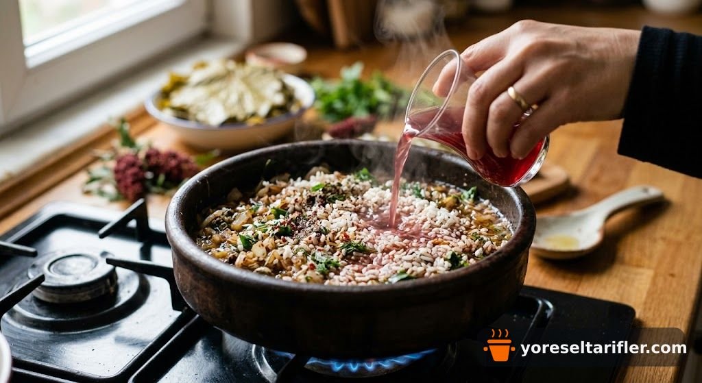 Sumaklı Yaprak Sarması Tarifi — Adım 2