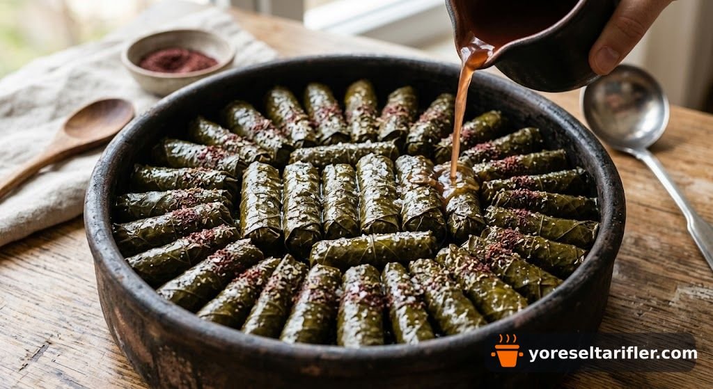 Sumaklı Yaprak Sarması Tarifi — Adım 7