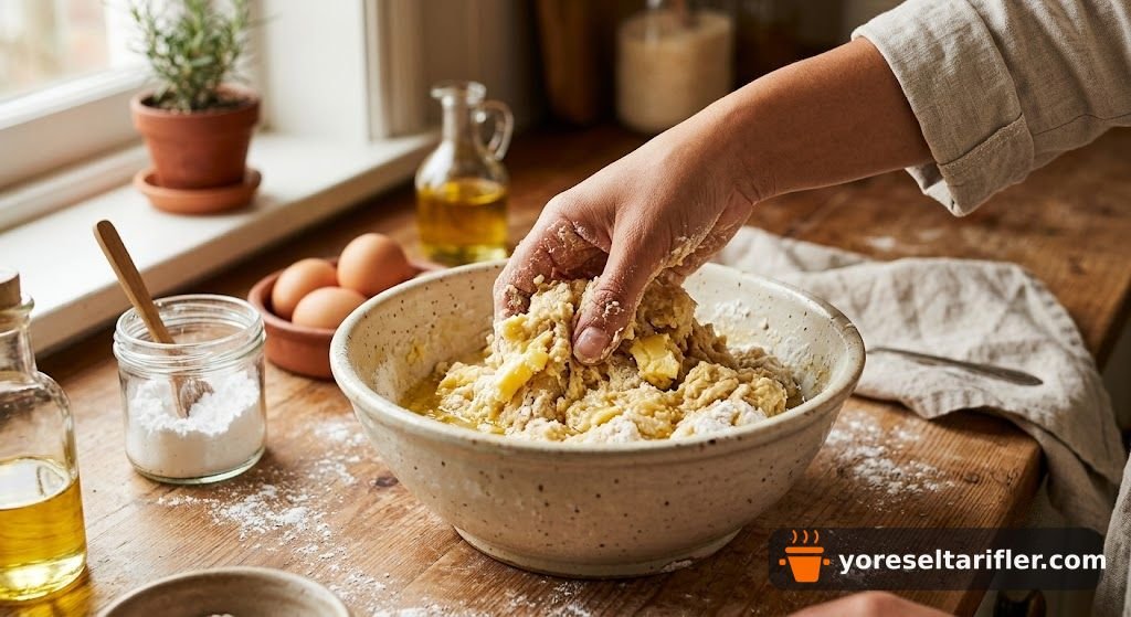 Susam ve Çörek Otuyla Mahlepli Kurabiye Tarifi — Adım 1