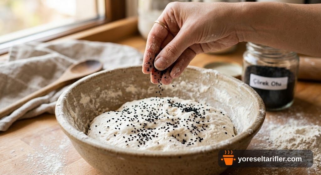 Susam ve Çörek Otuyla Mahlepli Kurabiye Tarifi — Adım 3