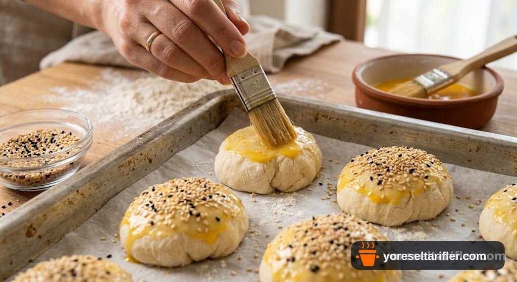 Susam ve Çörek Otuyla Mini Kurabiye Tarifi — Adım 3