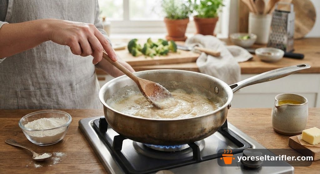 Sütlü Brokoli Çorbası Tarifi — Adım 1