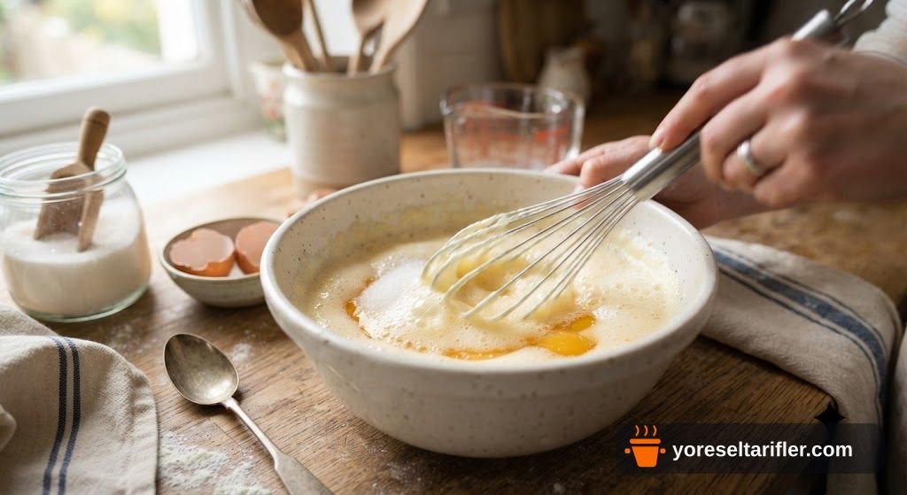 Sütlü Çikolata Soslu Yumuşak Kek Tarifi — Adım 1