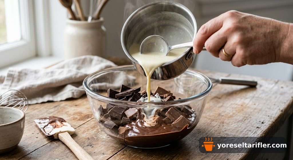 Sütlü ve Bitter Çikolata Mousse Tarifi — Adım 2