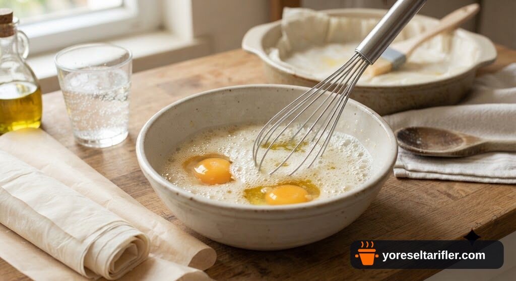 Sütsüz Sodalı Börek Tarifi — Adım 2