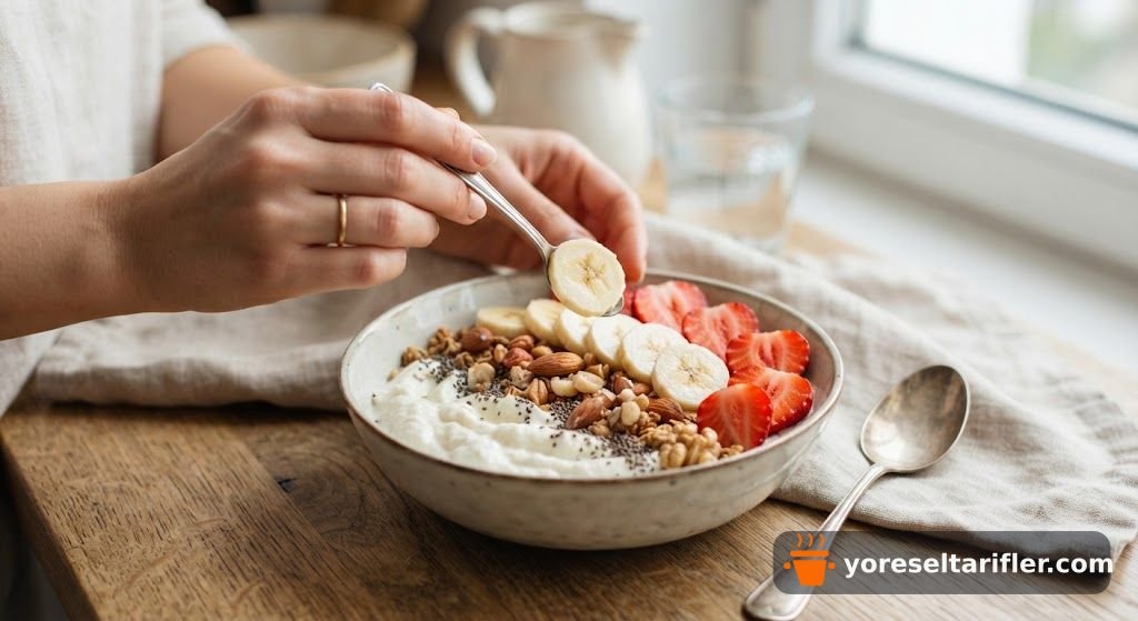 Süzme Yoğurtlu Kahvaltılık Bowl Tarifi — Adım 4