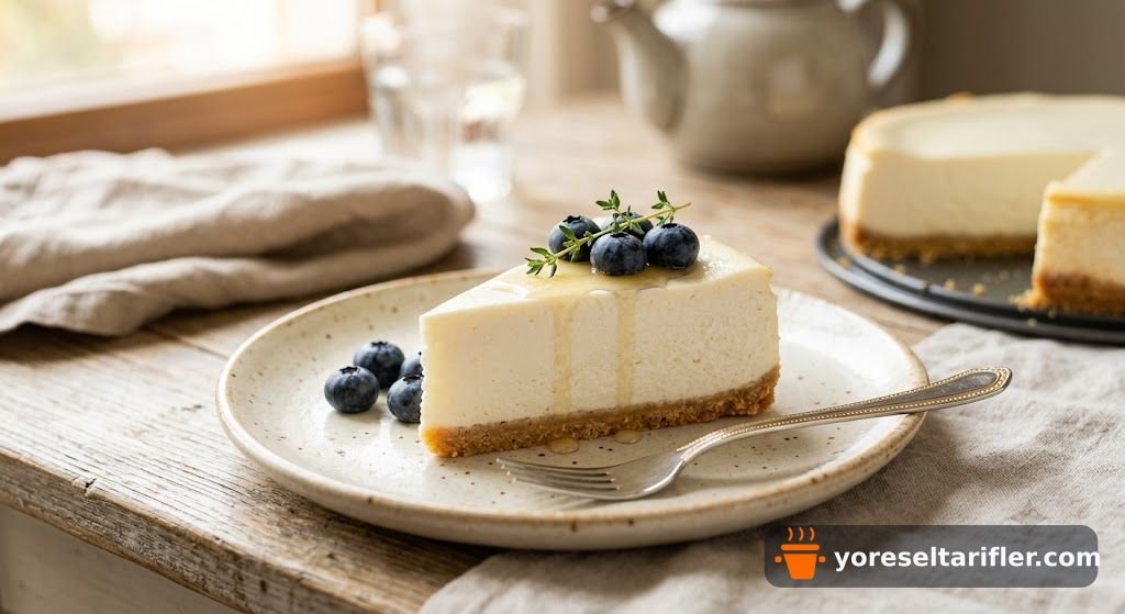 Süzme Yoğurtlu Sade Cheesecake Tarifi — Adım 14