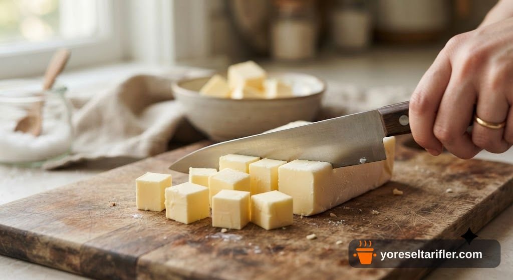 Tahin Helvalı Vişneli Crumble Tarifi — Adım 1