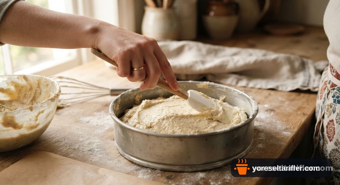 Tahin Kremalı Kek Tarifi — Adım 3