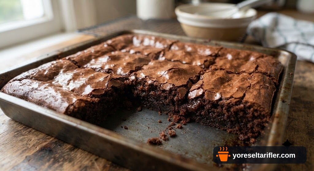 Tahinli Brownie Kek Tarifi — Adım 8