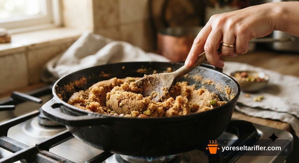Tahinli Fırın Helvası Tarifi — Adım 6