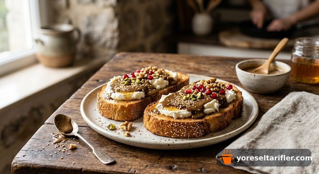 Tahinli Kaymaklı Tost Tarifi — Adım 2