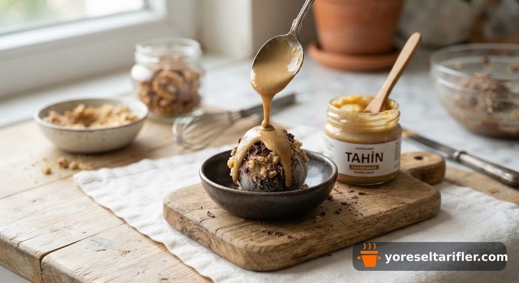 Tahinli Muzlu Dondurmalı Truffle Tarifi — Adım 9