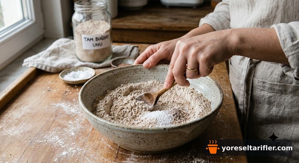 Tam Buğday Sandviç Ekmeği Tarifi — Adım 2