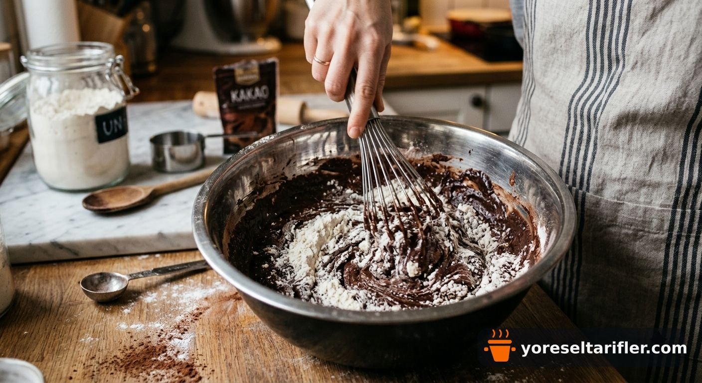 Tam Buğday Unlu Çilekli Brownie Tarifi — Adım 2