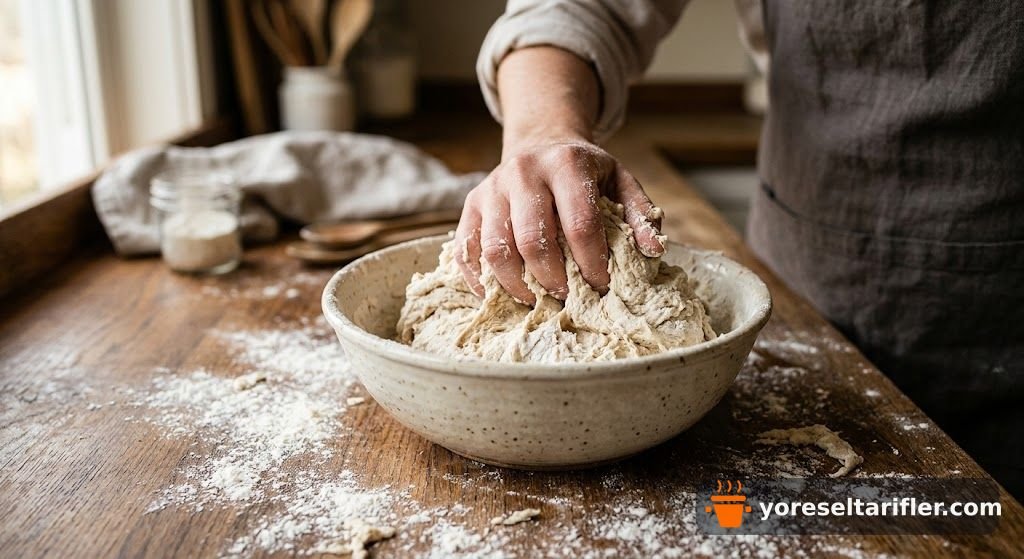 Tam Buğday Unlu Dereotlu Poğaça Tarifi — Adım 3