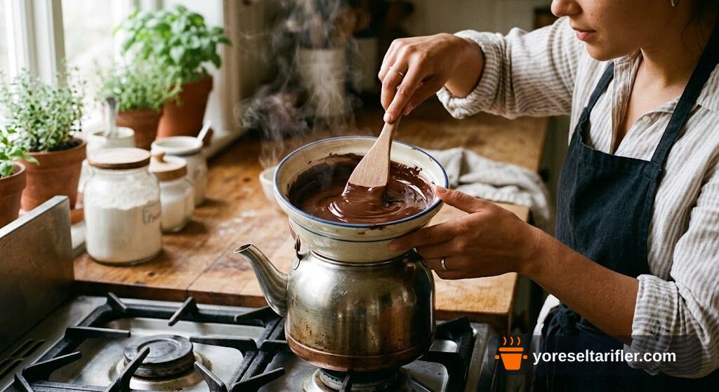 Tam Buğday Unlu Karamelli Çikolatalı Fit Tart Tarifi — Adım 10
