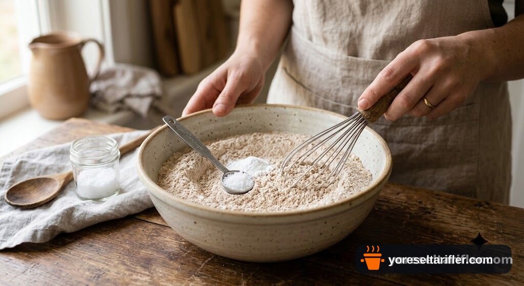 Tam Buğday Unuyla Krem Şerit Pancake Tarifi — Adım 1
