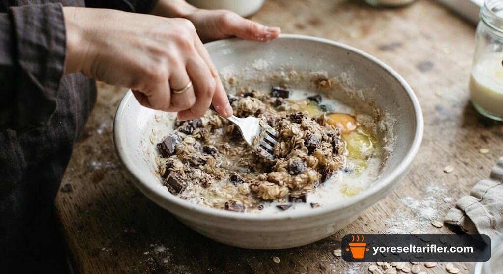Tam Buğday Unuyla Krem Şerit Pancake Tarifi — Adım 3