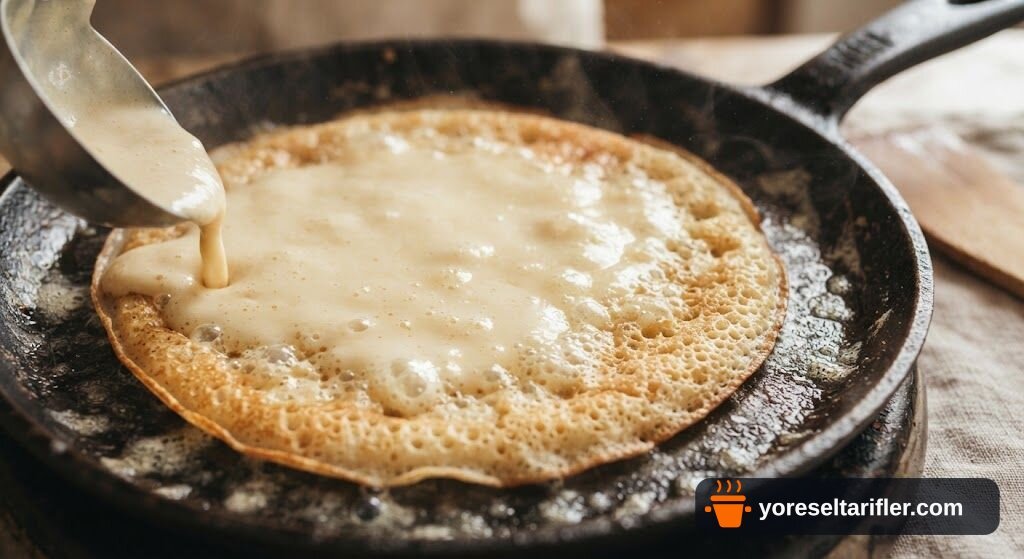 Tam Buğday Unuyla Krem Şerit Pancake Tarifi — Adım 4