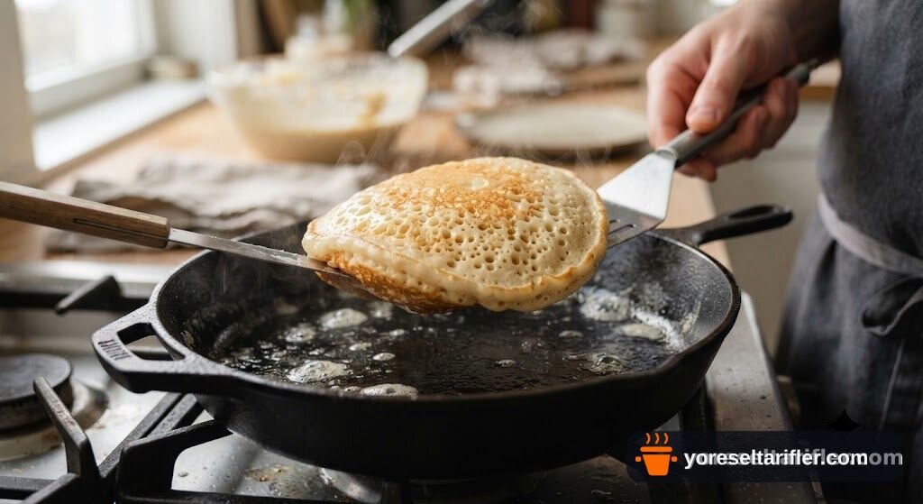 Tam Buğday Unuyla Krem Şerit Pancake Tarifi — Adım 5